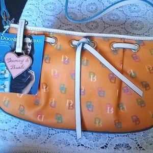 Vtg Dooney & Bourke Handbag Tangerine NWT